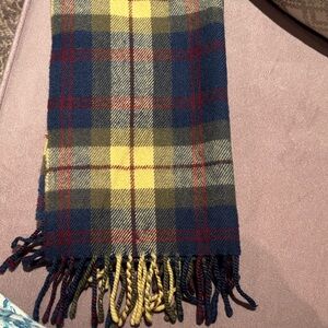 Banana Republic Plaid Scarf - Blue, Yellow, Red 100% wool